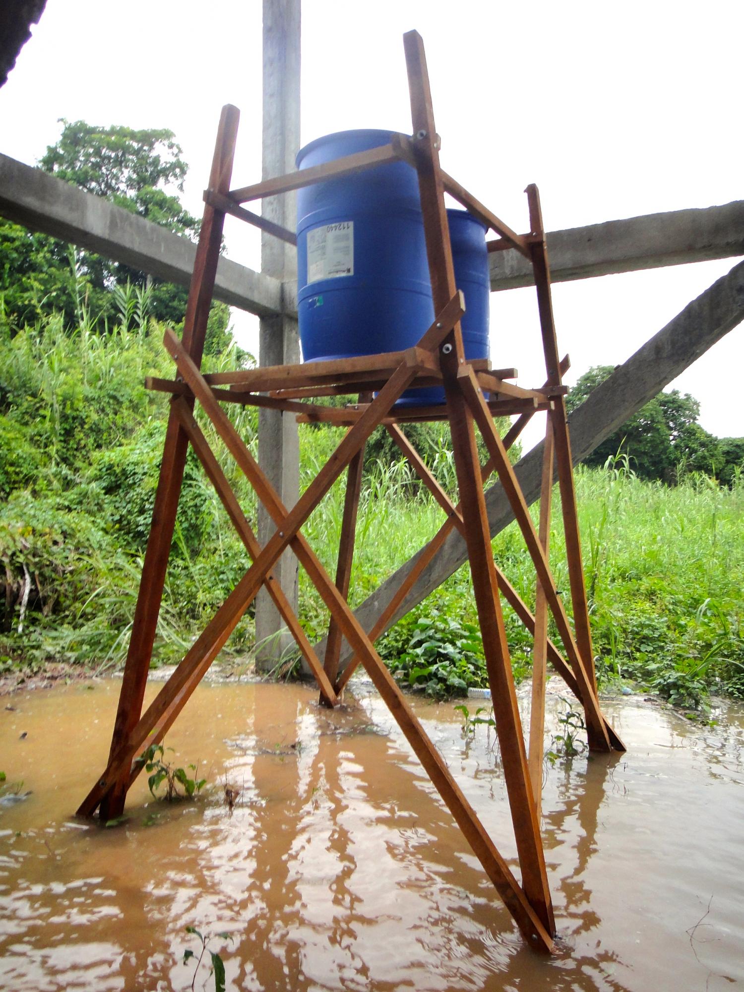 septic system on stilts