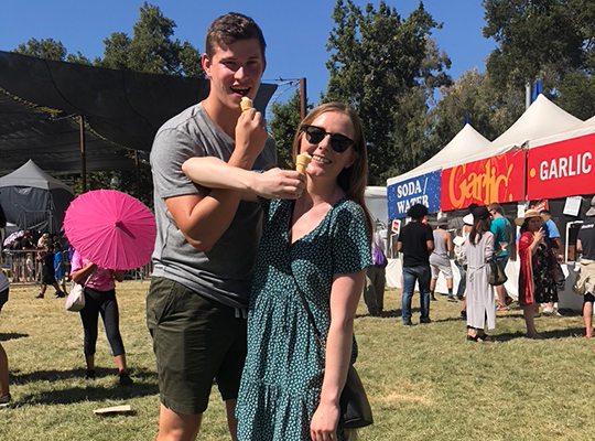 Megan Bull at the Gilroy Garlic Festival in 2019