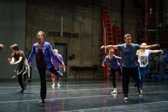 UC Davis student dancers in rehearsal. (Justin Han)