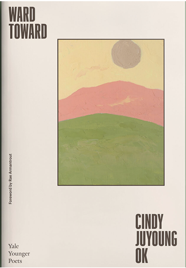 front of book in green and peach