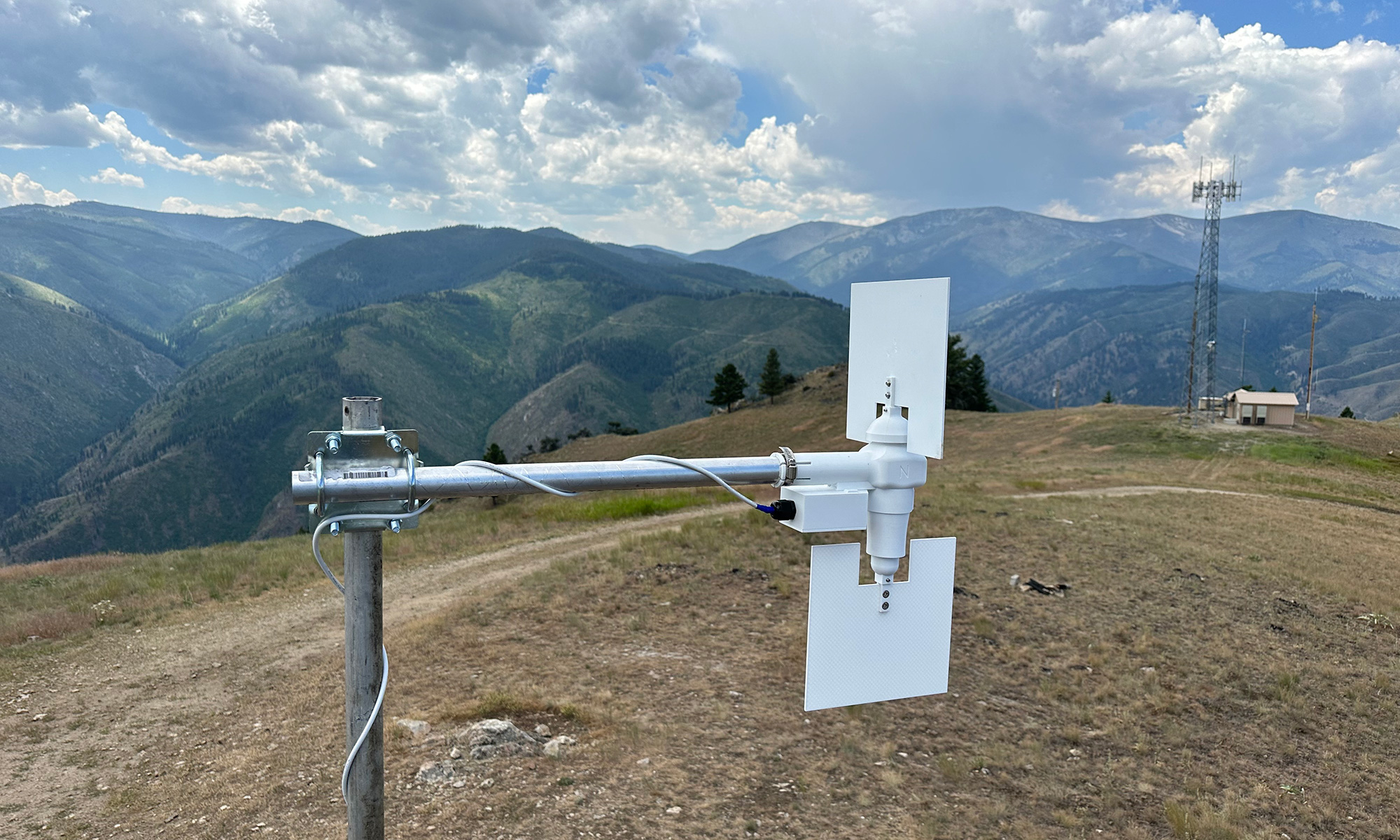 Wind sensor prototype outdoors in Alaska