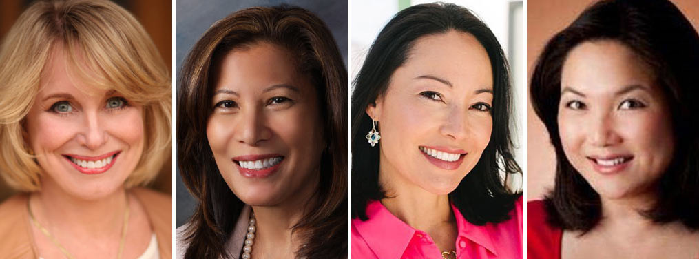 Diane Bryant, Tani G. Cantil-Sakauye, Adriana Gascoigne and Pamela Wu headshots, UC Davis