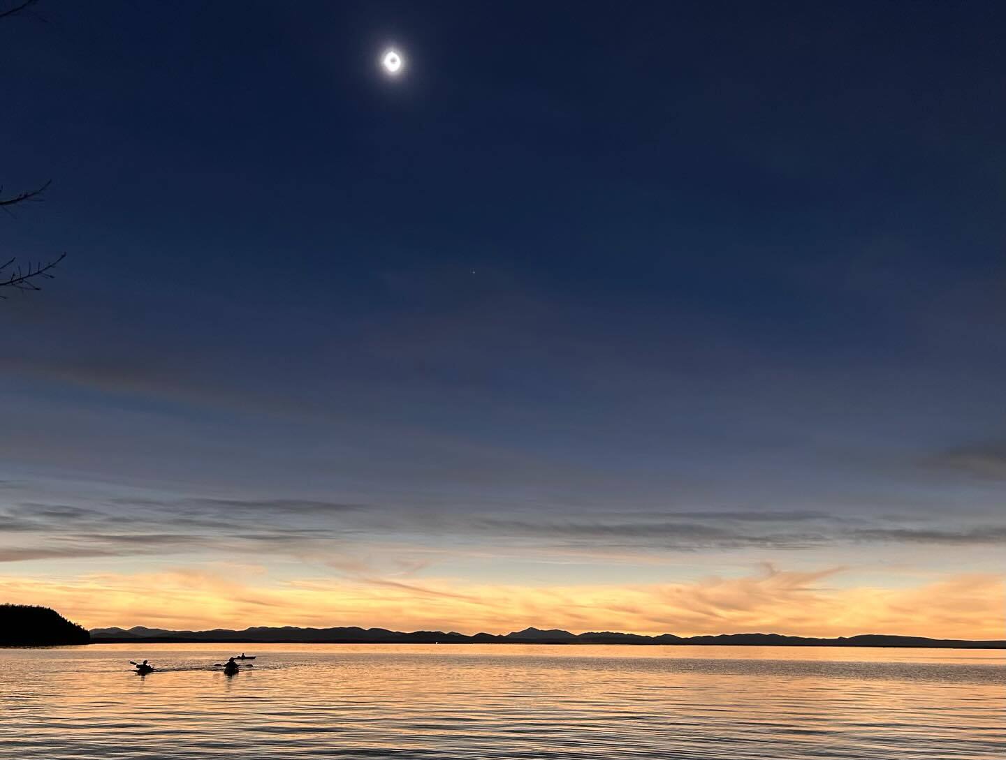 Eclipse and lake