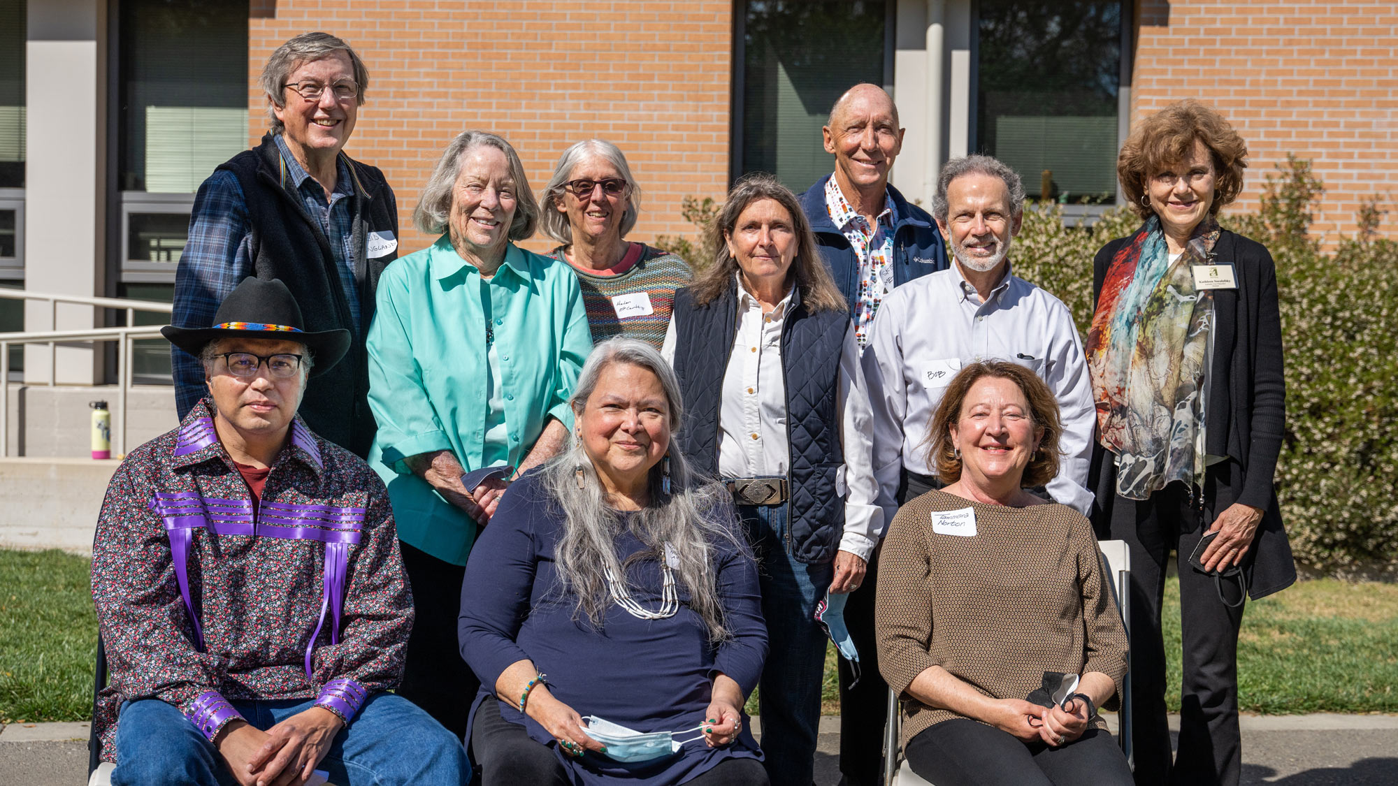 Committee members, posing