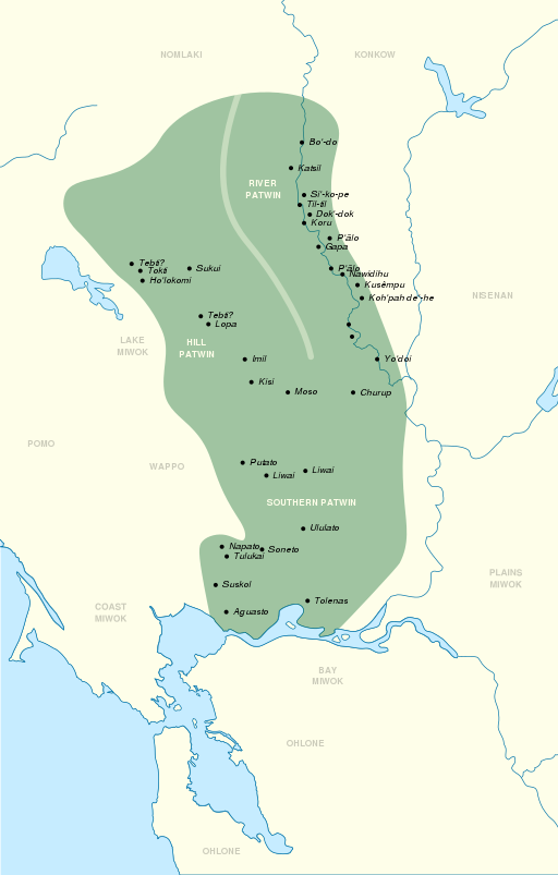 Map of Patwin region.
