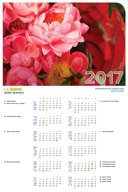 A calendar.