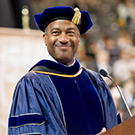 Gary May at a graduation ceremony.