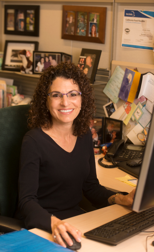 Worklife Champion Jennifer Radke at her desk