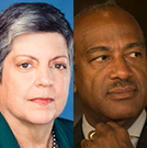 Janet Napolitano and Gary May mugshots