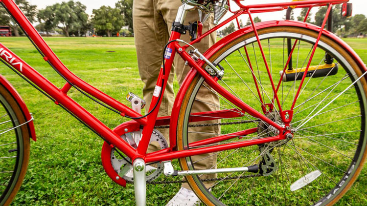 Red bicycle