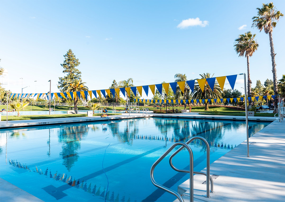 Lap swim pool at UC Davis.