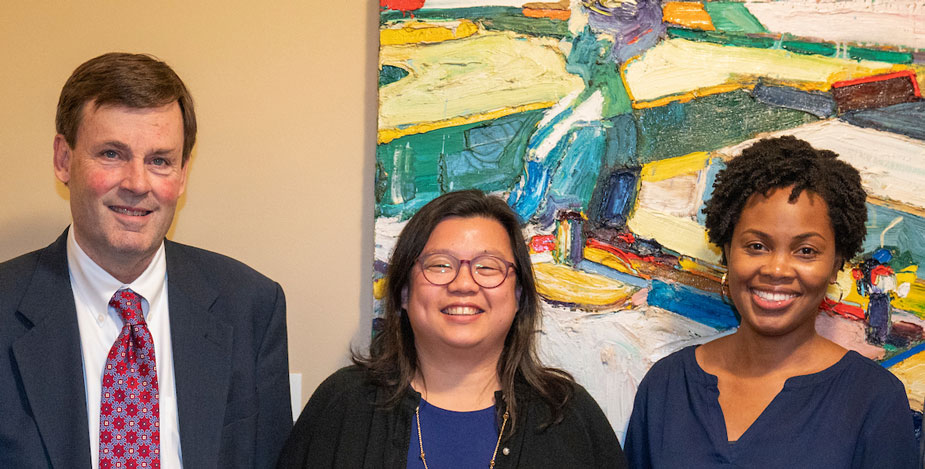 Psychiatry and behavioral sciences representatives, posing in a line.