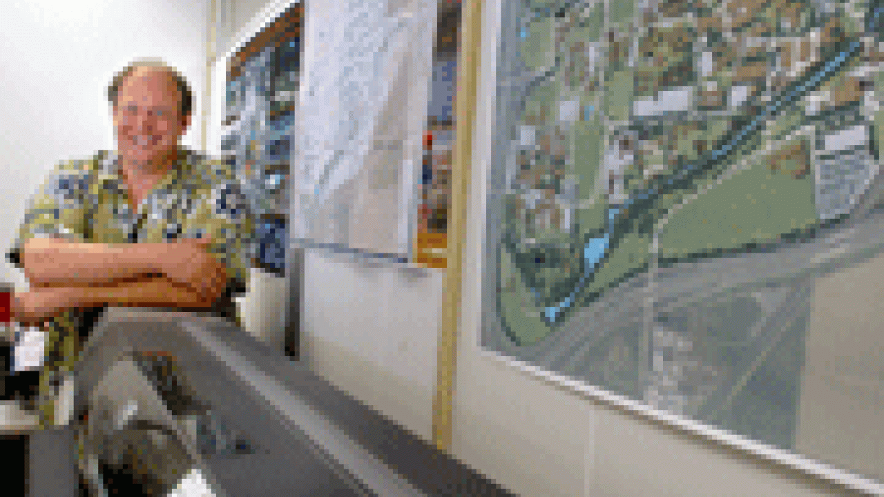 Chris DiDio is creating a &ldquo;green map&rdquo; of the campus that will highlight its natural and cultural resources.

