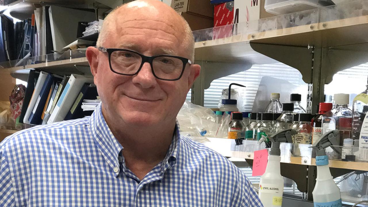 H. Michael Shepard in lab