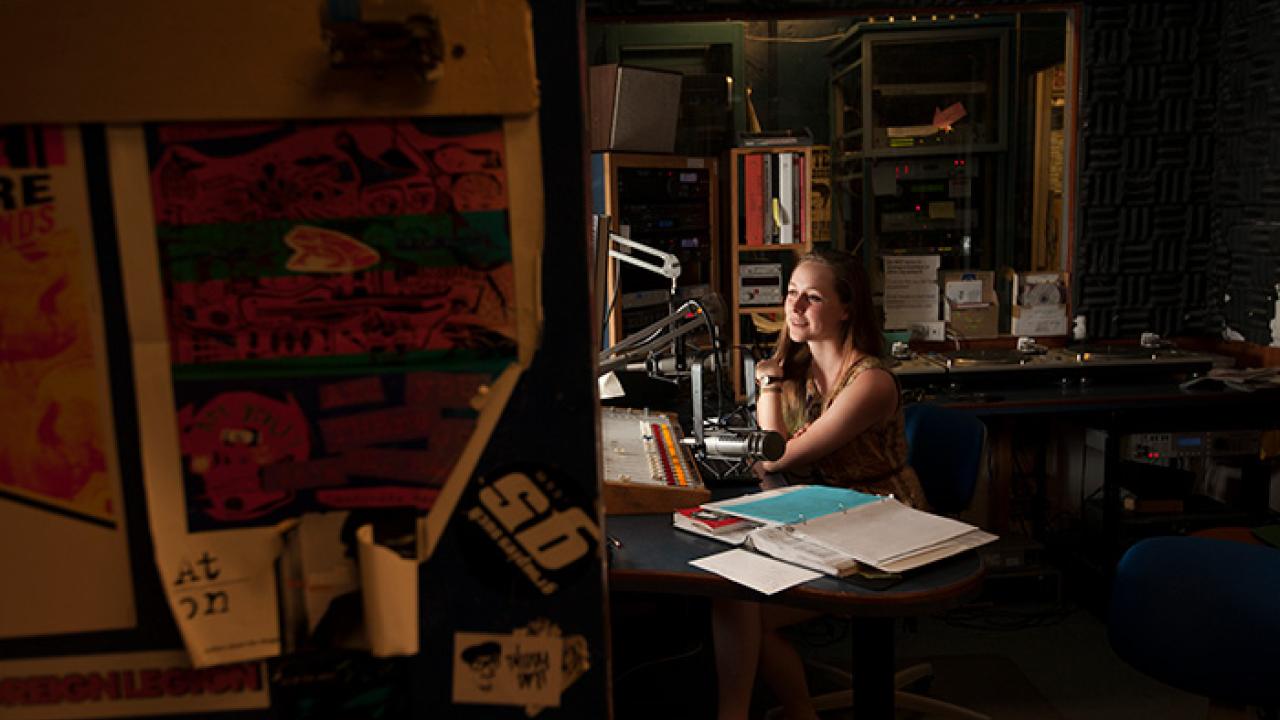 Chloe Lessard hosted a medicine-related show at KDVS in 2014. (Gregory Urquiaga/UC Davis)