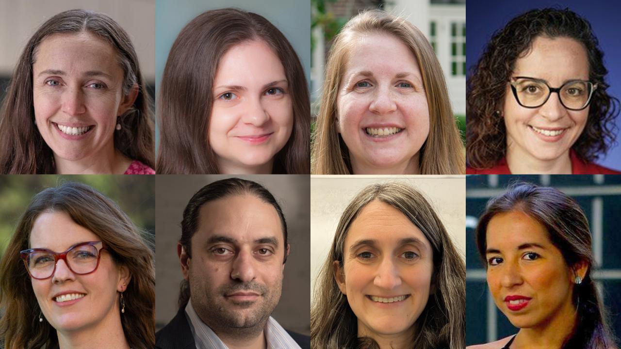 Combined photos of eight people