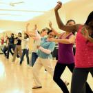 Photo: dance class at the Activities and Recreation Center
