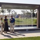 The university switched on its newest fountain just in time for the chancellor&rsquo;s convocation, which took place across the street at Mondavi Center.
