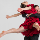 Man and woman, dancing, in "Carmen."