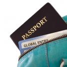 Stock photo: passport and Global Entry card in purse