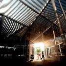 Photo: Grand canopy reflected off glass walls