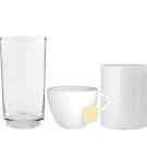 beer, milk, tea, coffee and wine glasses