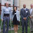 Award winners and administrators, posed group photo